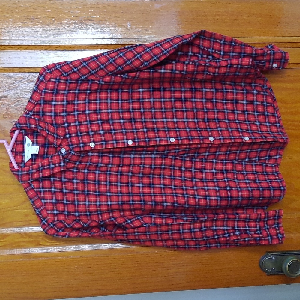 Old Navy Red and Black Flannel Shirt